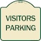 Signmission Parking Lot Visitors Parking Heavy-Gauge Aluminum Architectural Sign, 18" x 18", TG-1818-24622 A-DES-TG-1818-24622 - alternate 1